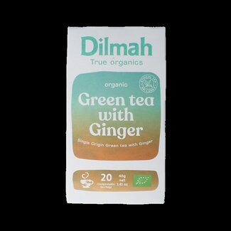 Dilmah Dilmah Green tea with ginger bio 20 Zakjes