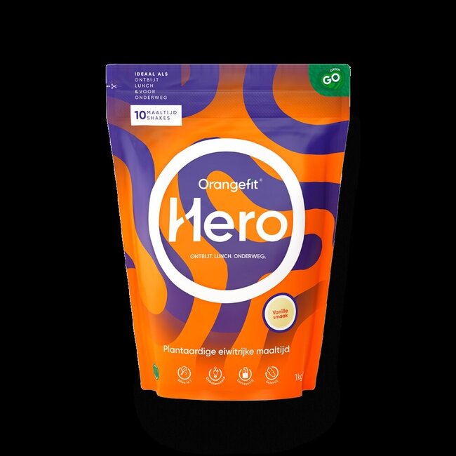 Orangefit Hero shake vanilla 1 Kilogram