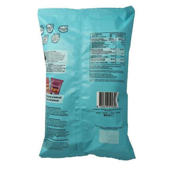 Food2Smile Popped chips paprika 90 Gram