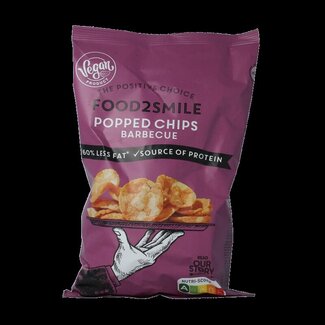 Food2Smile Food2Smile Popped chips barbecue 90 Gram