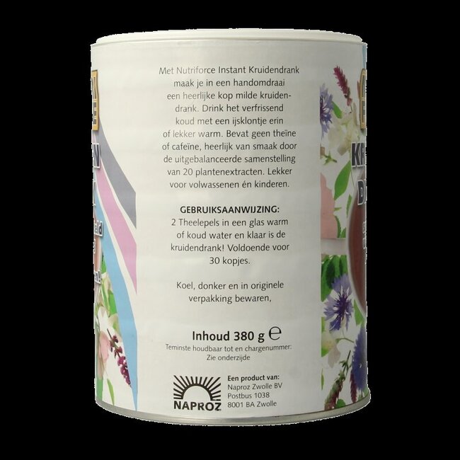 Nutriforce Instant kruidenthee 380 Gram