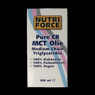 Nutriforce Nutriforce MCT 8 olie 500 Milliliter