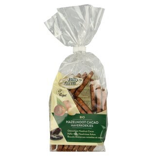 Billy's Farm Billy's Farm Haverkoekjes hazelnoot-cacao bio 175 Gram