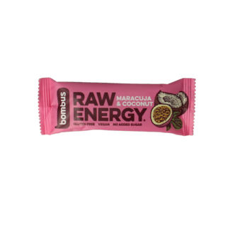 Bombus Raw energy bar maracuja & coconut 50 Gram
