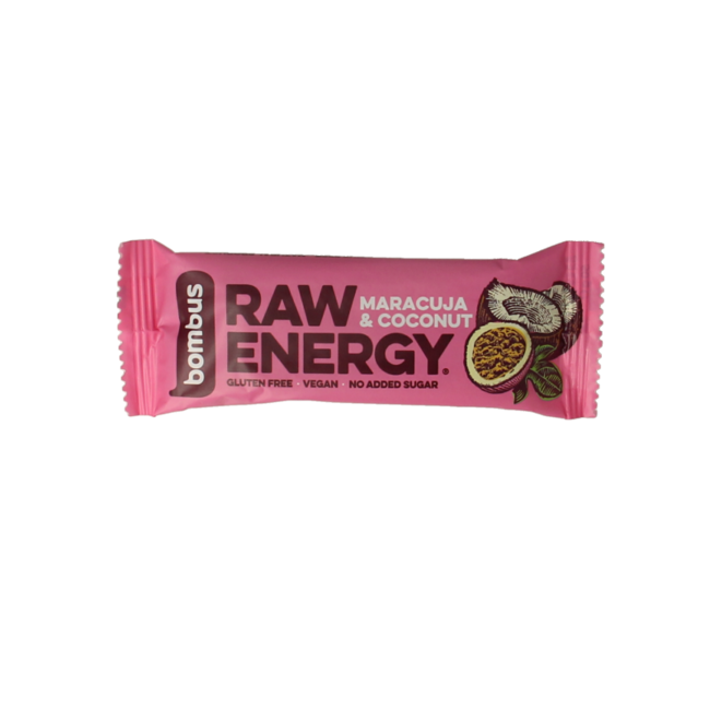 Raw energy bar maracuja & coconut 50 Gram