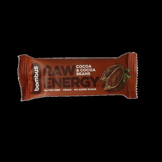 Bombus Raw energy bar cocoa & cocoa beans 50 Gram