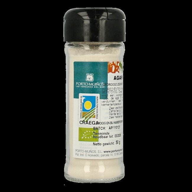 Porto Muinos Agar-agar en poudre bio 50 g