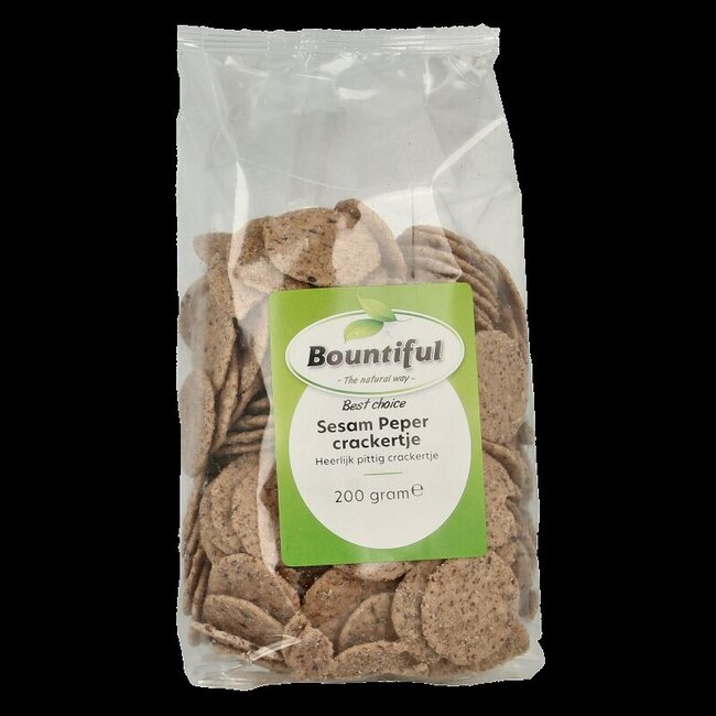 Sesame pepper cracker 200 Gram