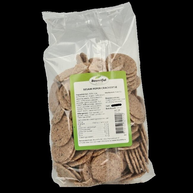 Bountiful Craquelin au sésame et poivre 200 g