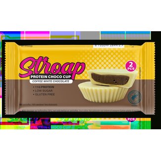 Stroap Protein choco cup coffee white chocolate 42 Gram