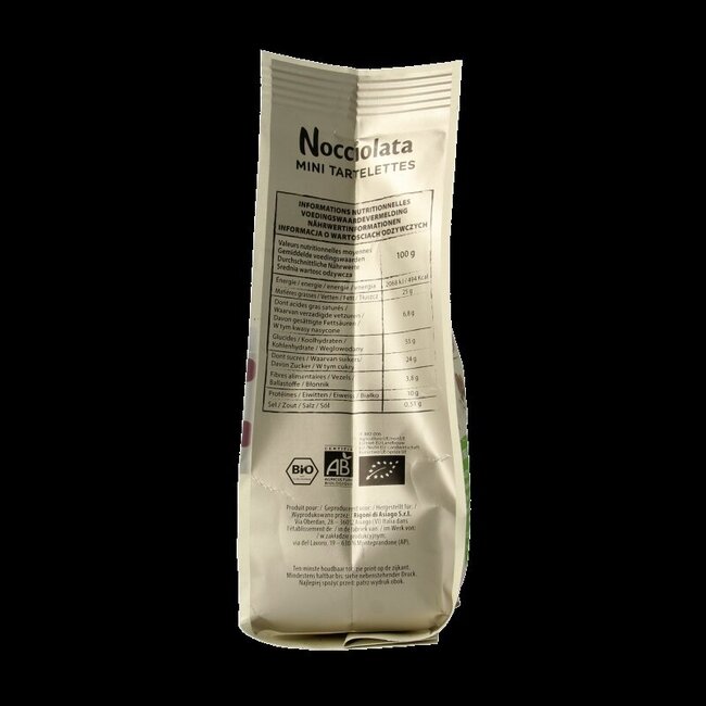 Rigoni Di Asiago Nocciolata bianca tartlets bio 250 Gram