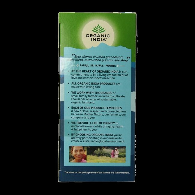 Organic India Tulsi calm tea bio 25 Stuks
