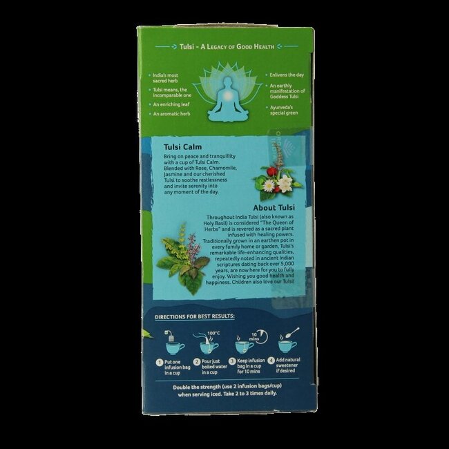 Organic India Tulsi calm tea bio 25 Stuks