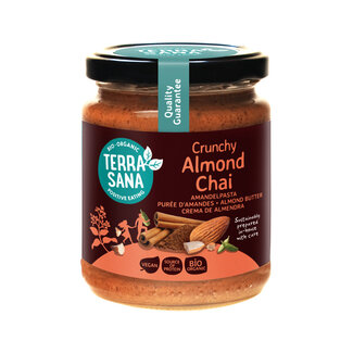 TerraSana TerraSana Amandelpasta crunchy chai bio 250 Gram