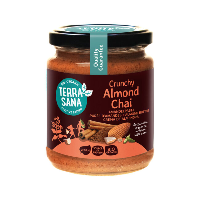 TerraSana Amandelpasta crunchy chai bio 250 Gram