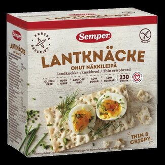 Semper Semper Knäckebröd Lantknäcke Sans Gluten 230 Grammes
