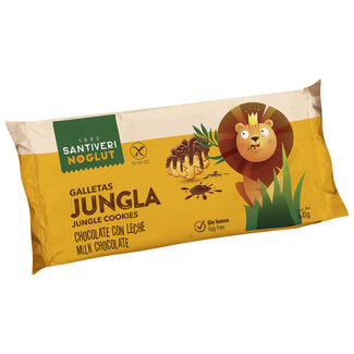 Santiveri Santiveri Jungle koekjes met chocolade glutenvrij 60 Gram