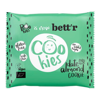 Rookies Rookies Cookie date & almond glutenvrij bio 40 Gram