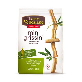 Le Veneziane Le Veneziane Mini grissini soepstengels glutenvrij  250 Gram
