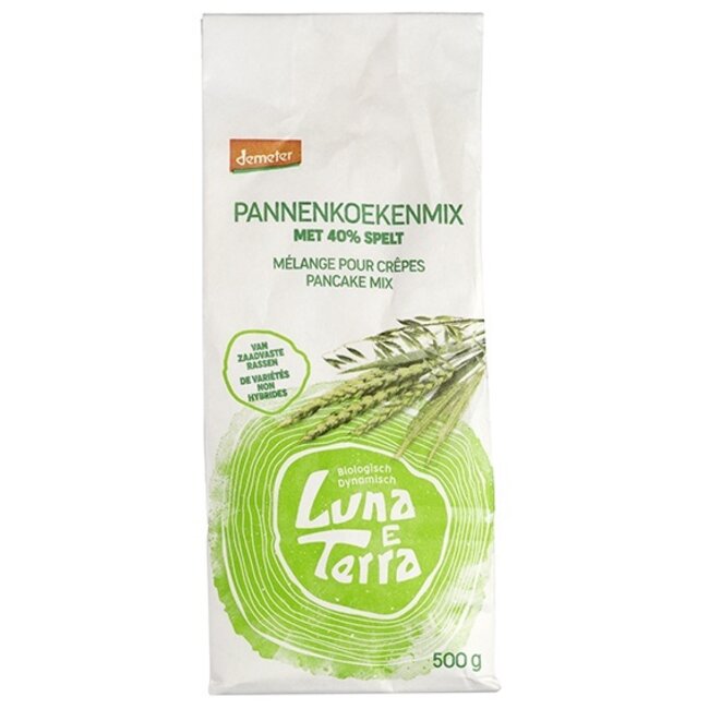 Luna E Terra Pannenkoekmix met spelt demeter bio 500 Gram