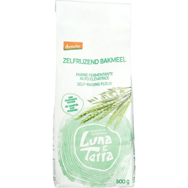 Luna E Terra Zelfrijzend bakmeel demeter bio 500 Gram