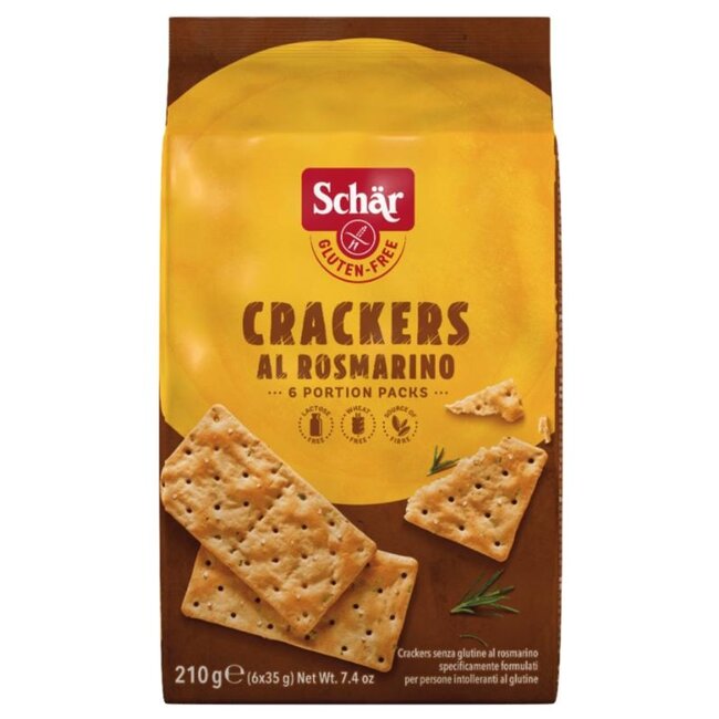 Schar Crackers rozemarijn glutenvrij 210 Gram