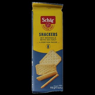 Schar Schar Snackers hartige koek glutenvrij 115 Gram