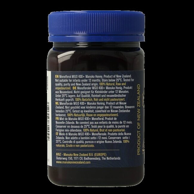 Manuka New Zealand Manuka Honing MGO 400+ 500 Gram