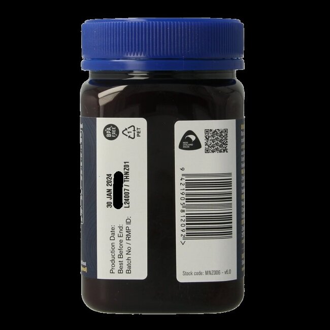 Manuka New Zealand Miel de Manuka MGO 400+ 500 Grammes