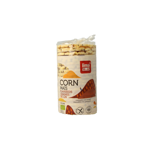Lima Maiswafels met lijnzaad bio 130 Gram