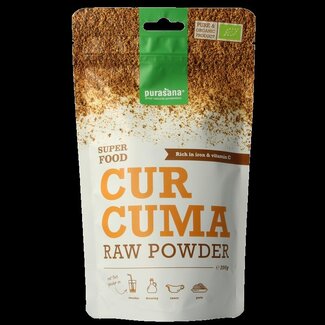 Purasana Purasana Curcuma poeder vegan bio 200 Gram
