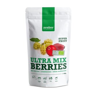 Purasana Purasana Ultra mix berries/bessen vegan bio 200 Gram