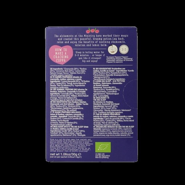 Ministry Of Tea The big sleep bio 20 sachets