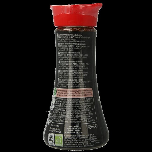 Lima Shoyu fumé bio avec distributeur 145 ml