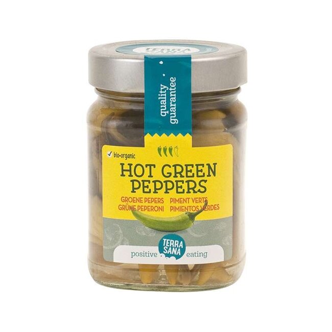 TerraSana Groene pepers hot bio 230 Gram
