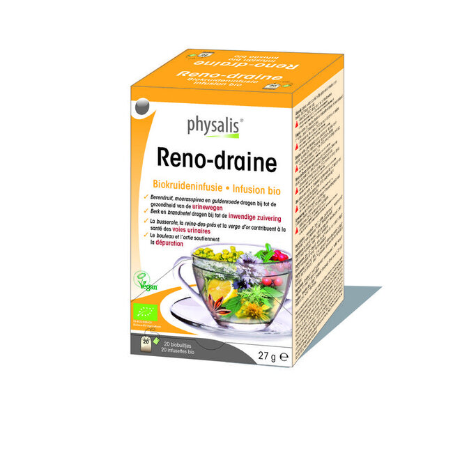 Physalis Reno-drain thee bio 20 Zakjes