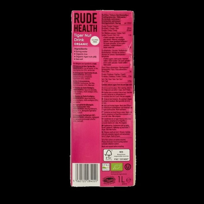 Rude Health Tijgernootdrank bio 1 Liter