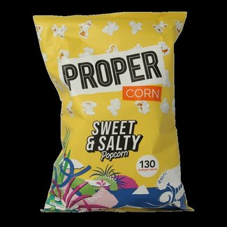 Proper Corn Proper Corn Popcorn sweet & salty 90 Gram