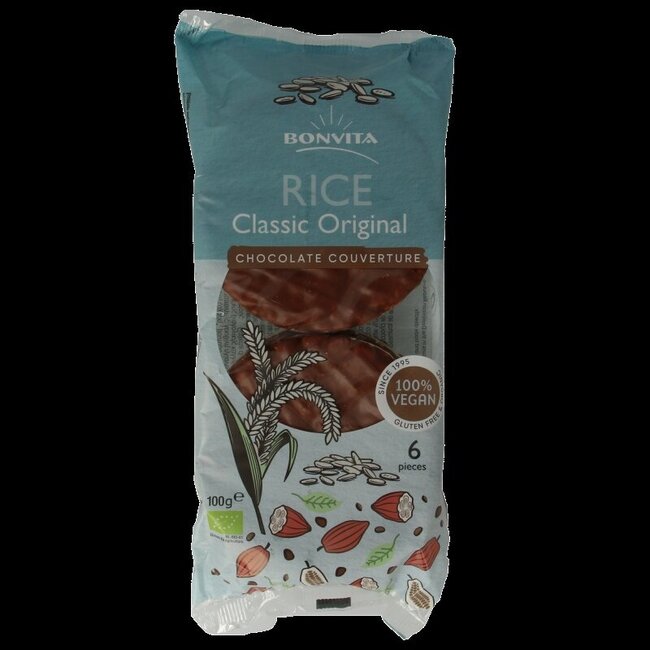 Bonritzz Rijstwafel choco melk bio 100 Gram