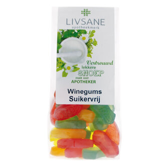 Livsane Livsane Winegums suikervrij 150 Gram