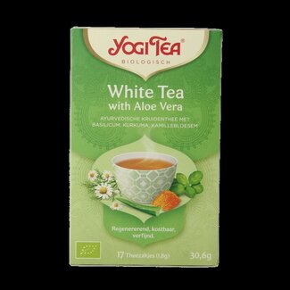 Yogi Tea Yogi Tea White tea with aloe vera bio 17 Zakjes