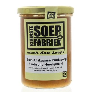 Kleinstesoepfabriek Kleinstesoepfabriek Zuid Afrikaanse pinda soep bio 400 Milliliter