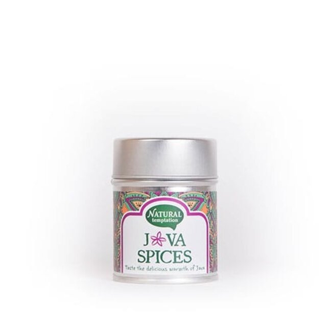 Natural Temptation Java spices blikje natural spices bio 55 Gram