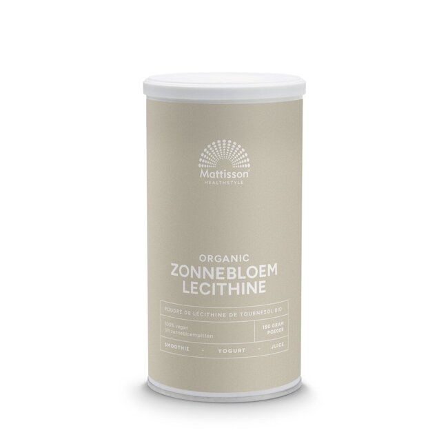Mattisson Zonnebloem lecithine poeder bio 180 Gram