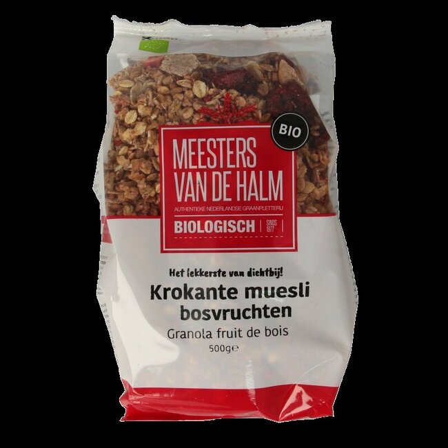 Muesli krokant bosvruchten bio  500 Gram