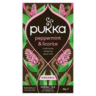 Pukka Pukka Peppermint & licorice herb bio 20 Zakjes