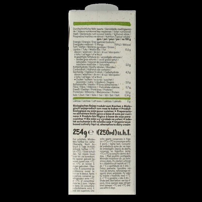 Provamel Soya cuisine bio 250 Milliliter