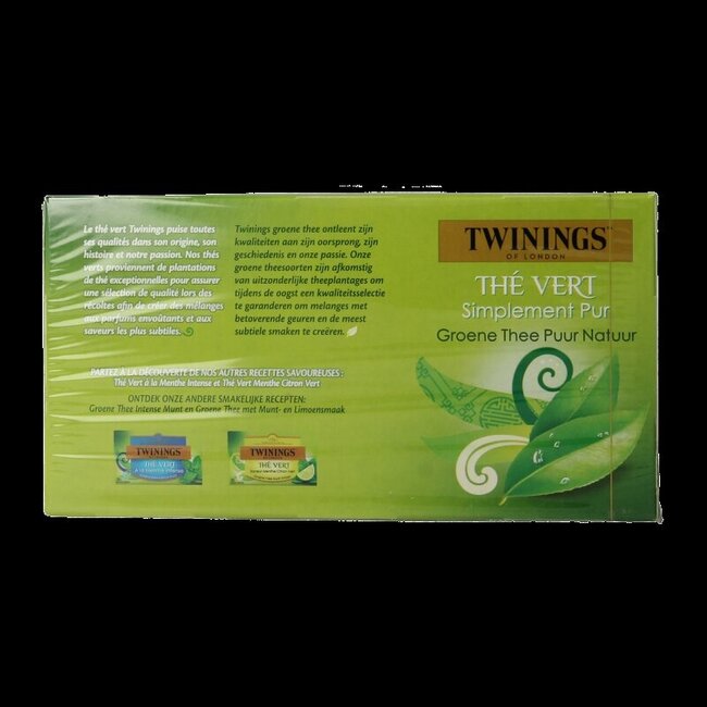 Twinings Thé vert pur 50 sachets