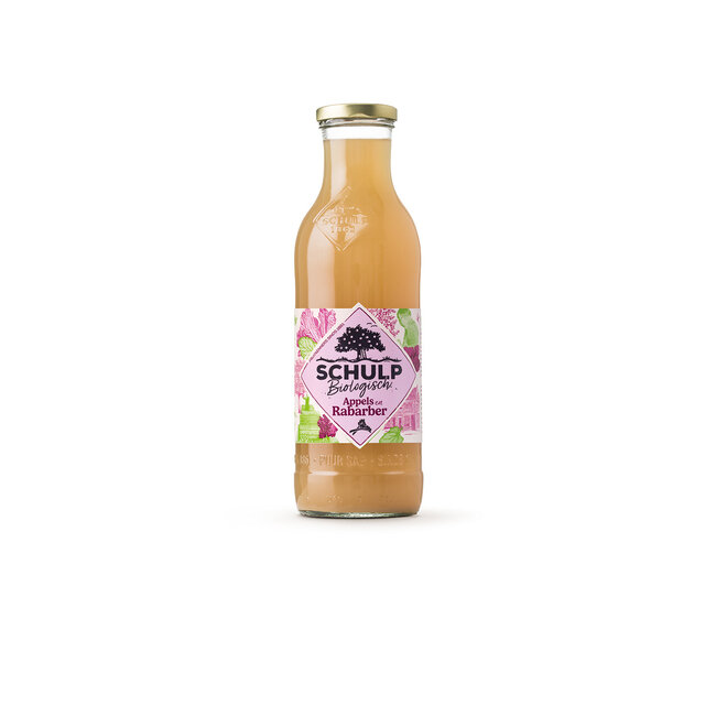 Appel & rabarbersap bio 750 Milliliter