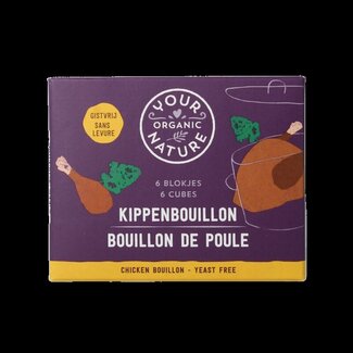 Your Organic Nature Your Organic Nature Kippenbouillonblokjes helder zonder gist bio 6 Stuks